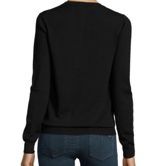 Markus Lupfer Bee Ring Embellished Wool Sweater Wool black Size XS-S - Picture 2 of 8